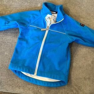 Polarn O. Pyret blue fleece jacket